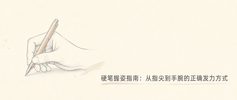 硬笔握姿指南：从指尖到手腕的正确发力方式